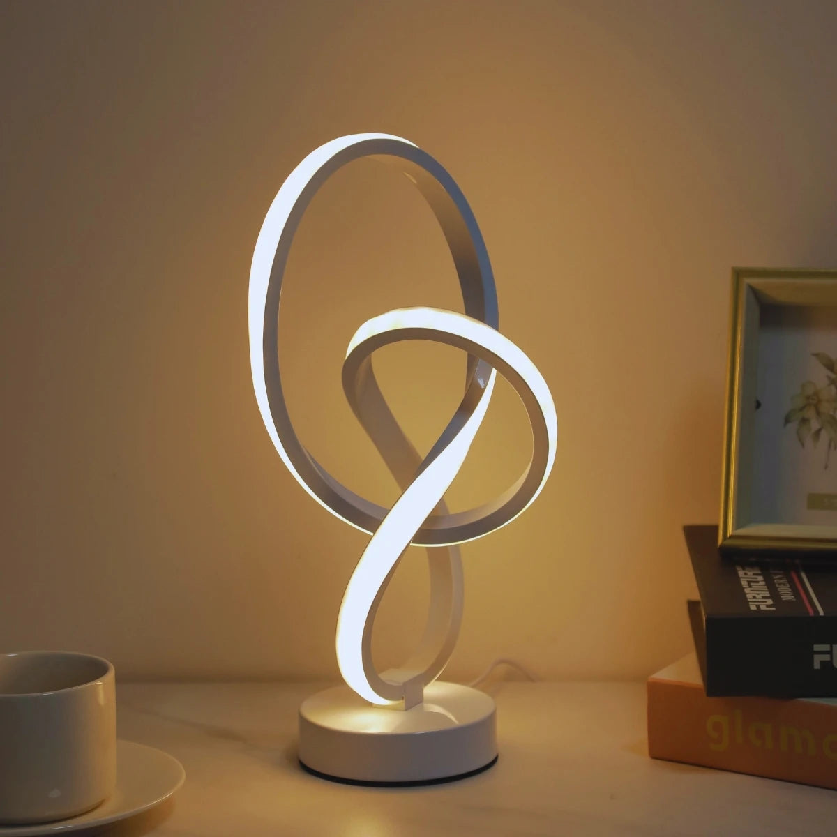LED helix lamp modern interior design – Woodiny