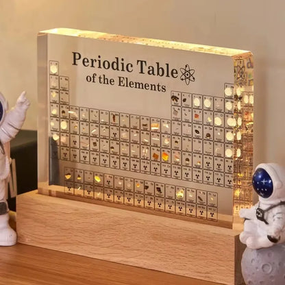 Real Elements Periodic Table Handcrafted Display | Woodiny