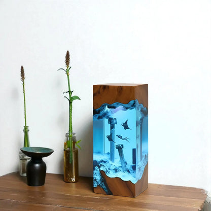 Sunken City lamp lifestyle bedroom decor