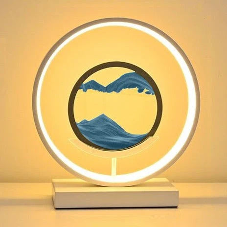 Horizon LED lamp blue white version – Woodiny