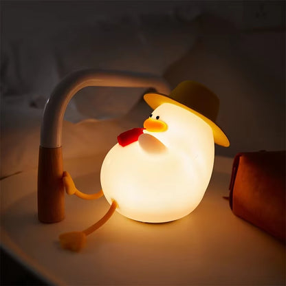 Confused duck silicone lamp – Woodiny